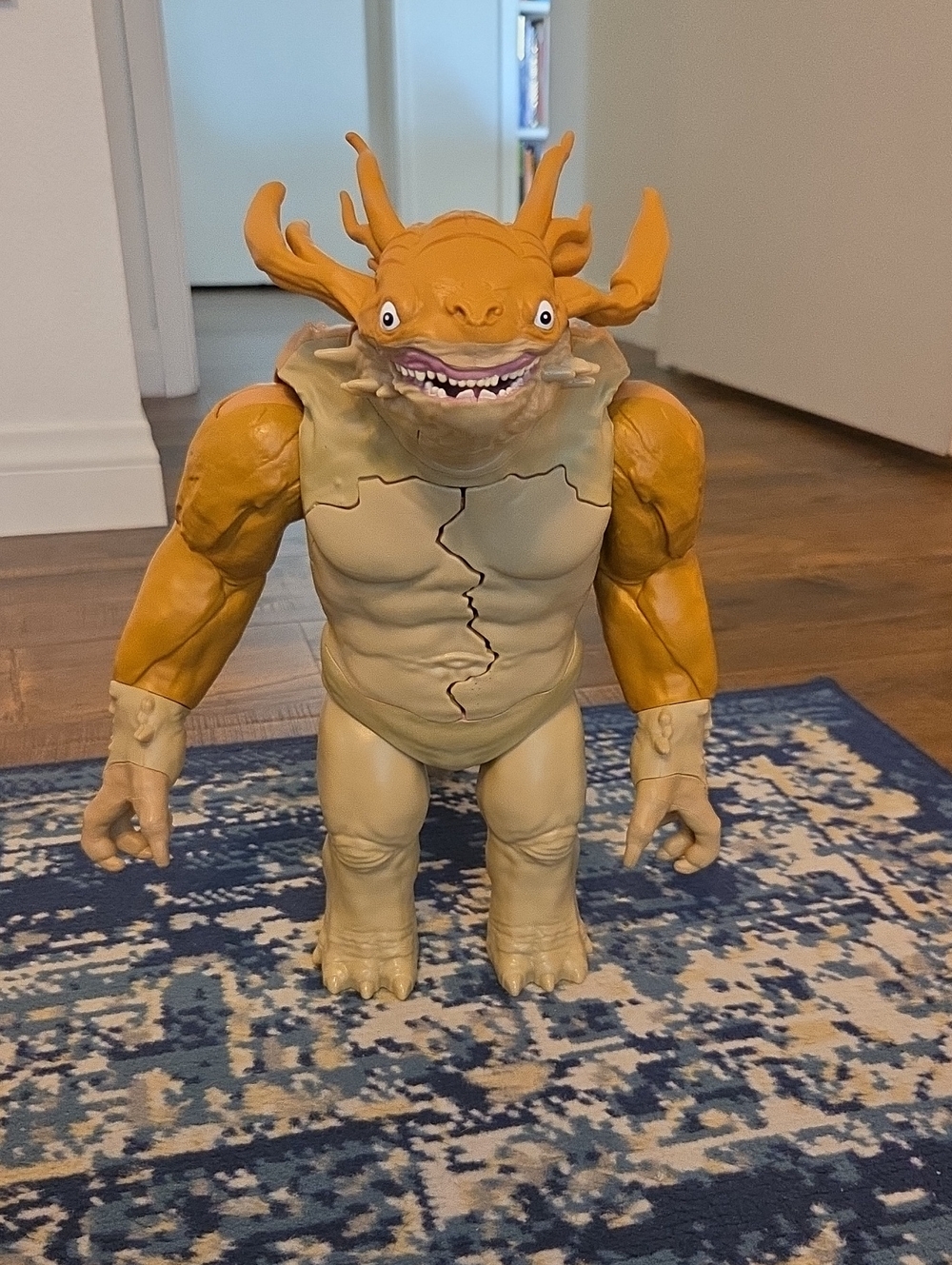 Kids Monster Action Figure - Tan and Orange Creature Toy